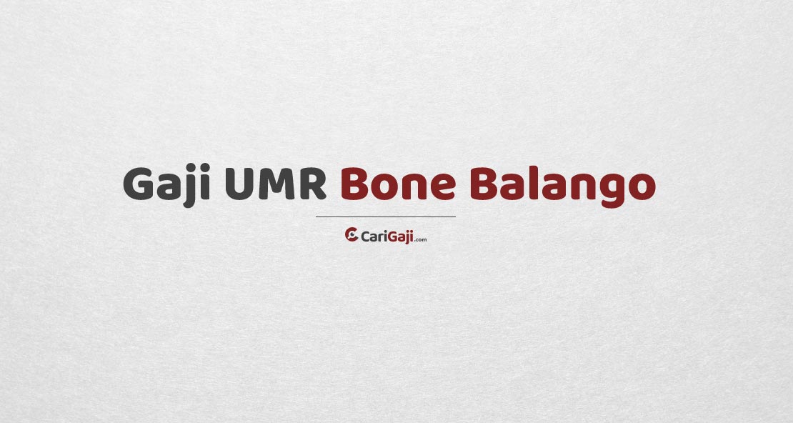 Gaji UMR Bone Balango