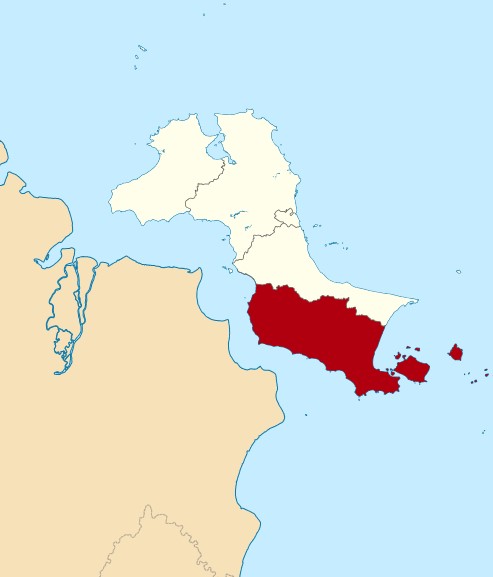 Peta Bangka Selatan