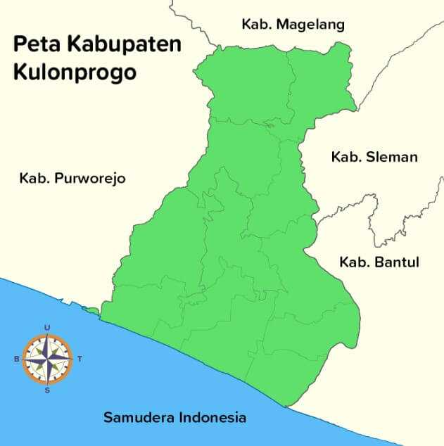 Peta Kabupaten Kulon Progo