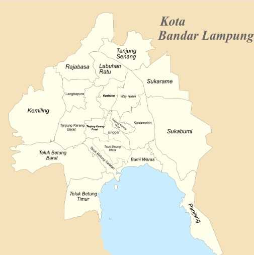 Peta Bandar Lampung