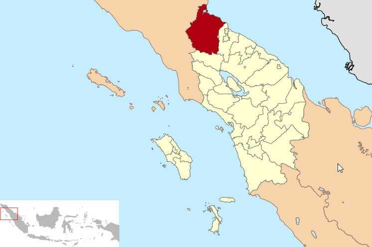 Peta Kabupaten Langkat