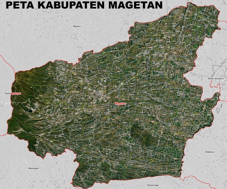 Peta Kabupaten Magetan