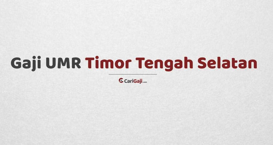 Gaji UMR Timor Tengah Selatan