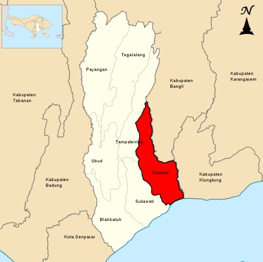 Peta Gianyar