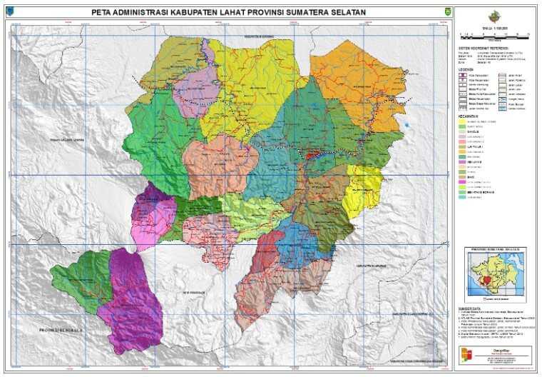 Peta Kabupaten Lahat