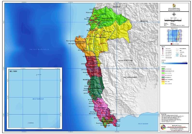 Peta Kabupaten Majene