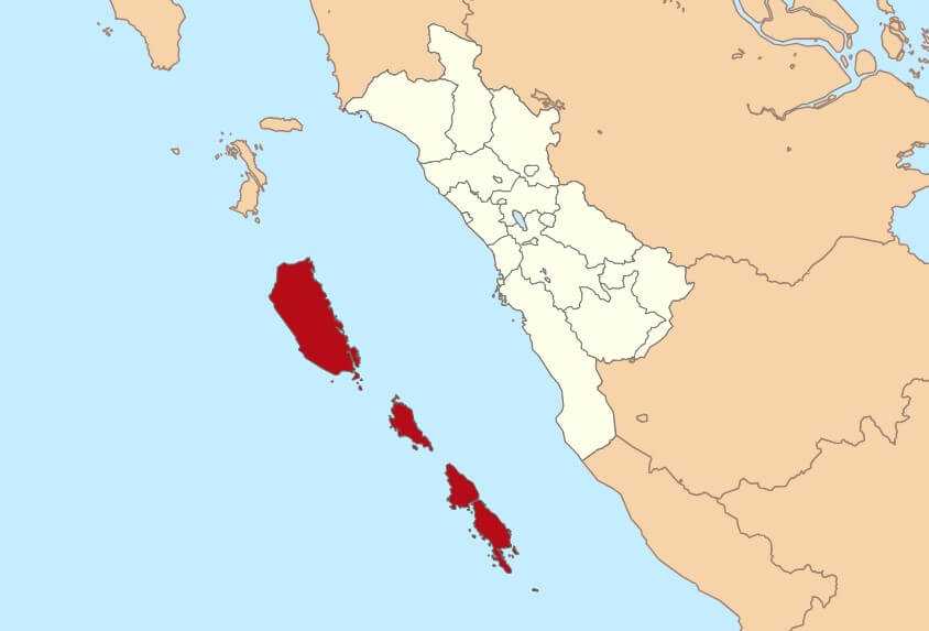 Peta Kepulauan Mentawai
