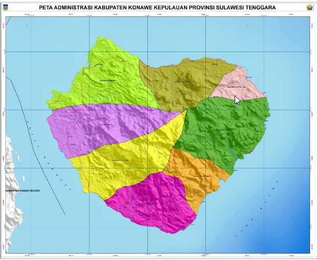 Peta Konawe Kepulauan