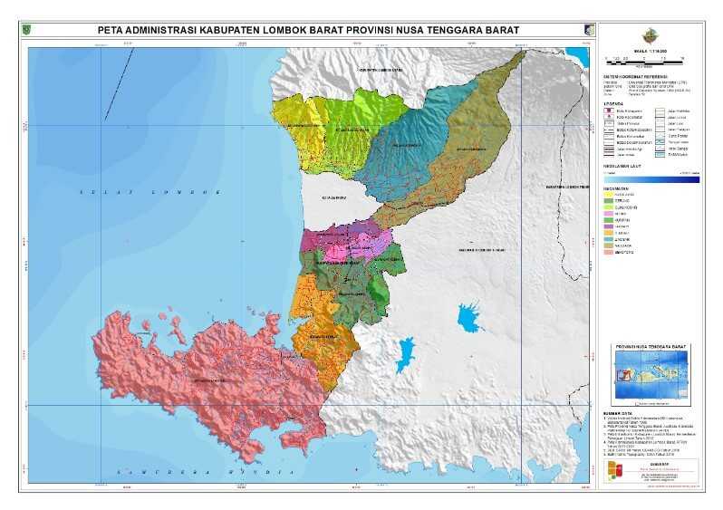 Peta Lombok Barat