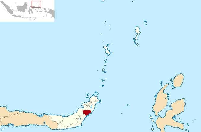 Peta Minahasa Tenggara