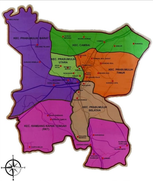 Peta Prabumulih