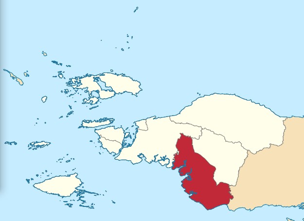 Peta Sorong Selatan