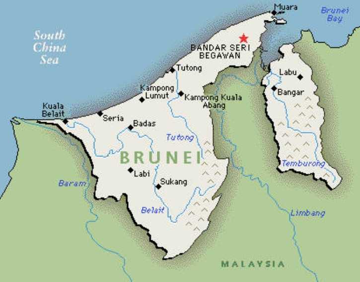 Peta Brunei