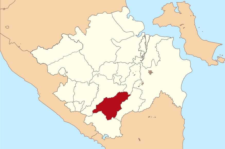 Peta Ogan Komering Ulu