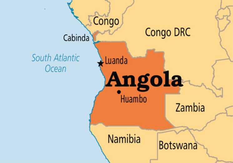 Peta Angola
