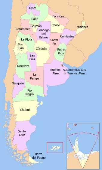 Peta Argentina