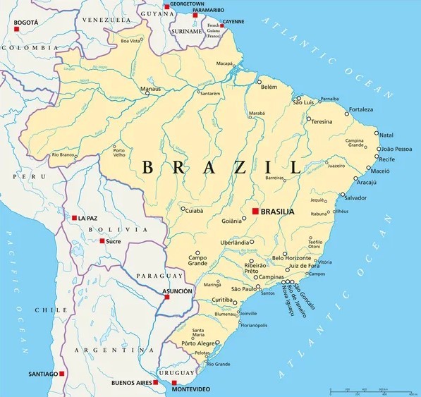 Peta Brazil