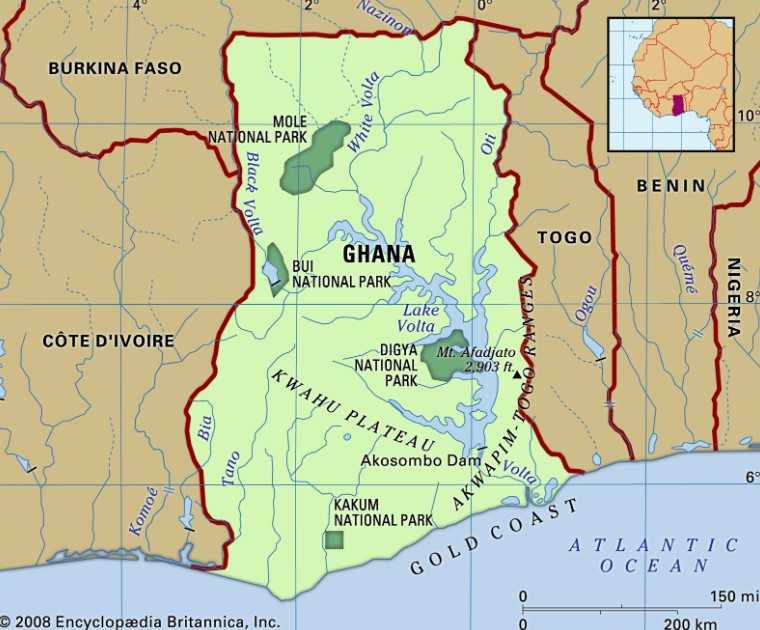 Peta Ghana