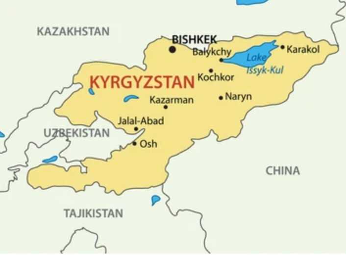Peta Kirgizstan