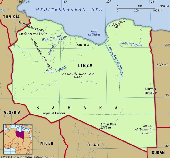 Peta Libya