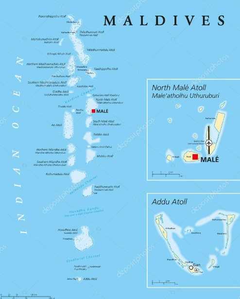Peta Maladewa