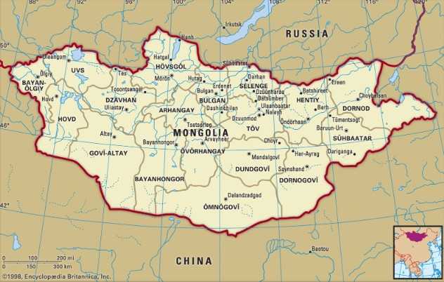 Peta Mongolia