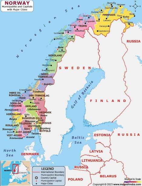 Peta Norwegia
