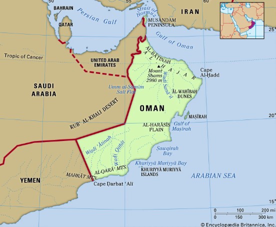 Peta Oman