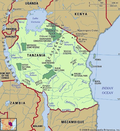 Peta Tanzania