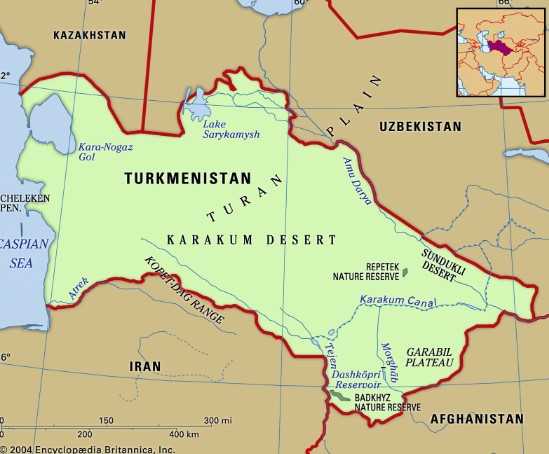Peta Turkmenistan