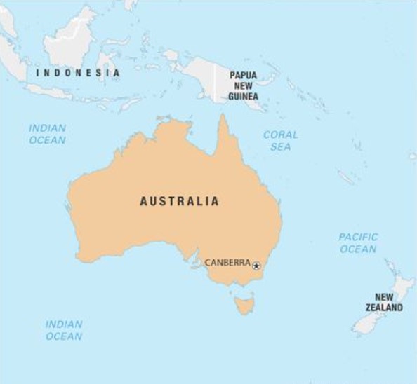 Peta Ausrtalia