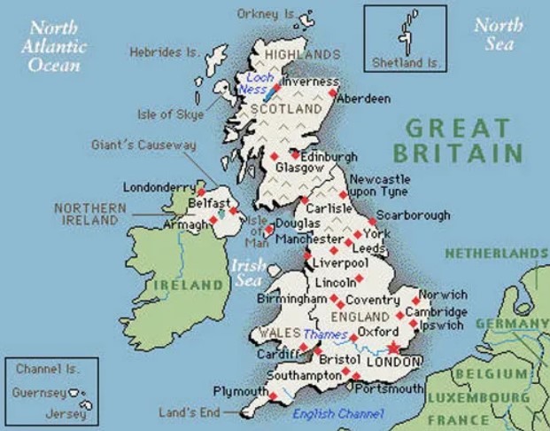 Peta Inggris
