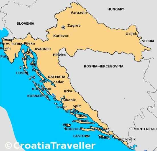 Peta Kroasia