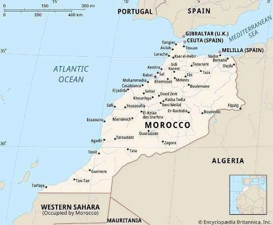 Peta Maroko