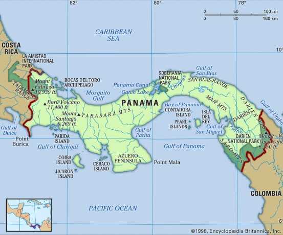 Peta Panama