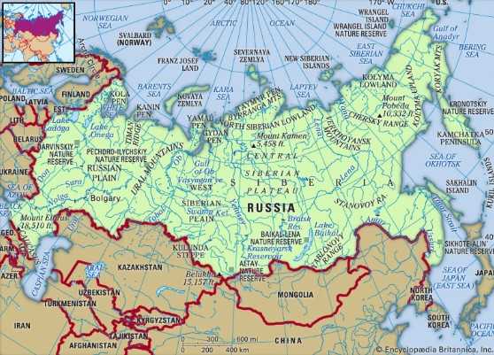 Peta Rusia
