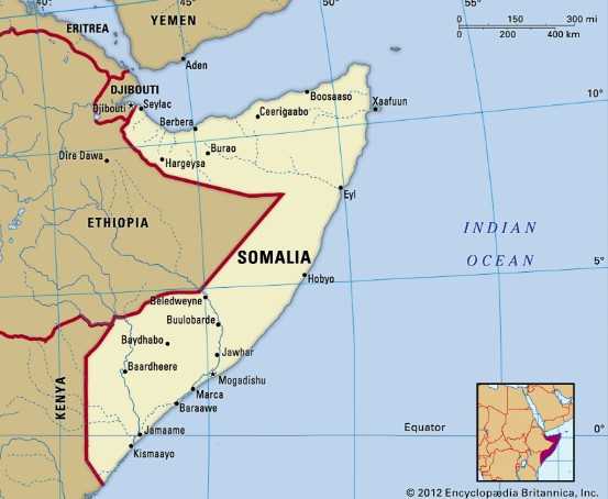Peta Somalia