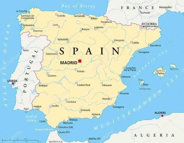 Peta Spanyol