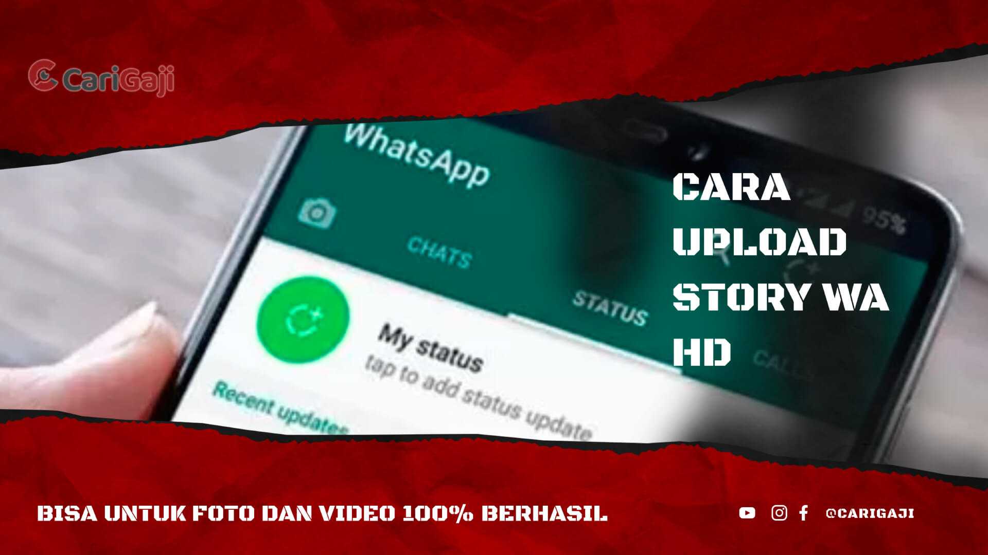 Cara Upload Story WA HD