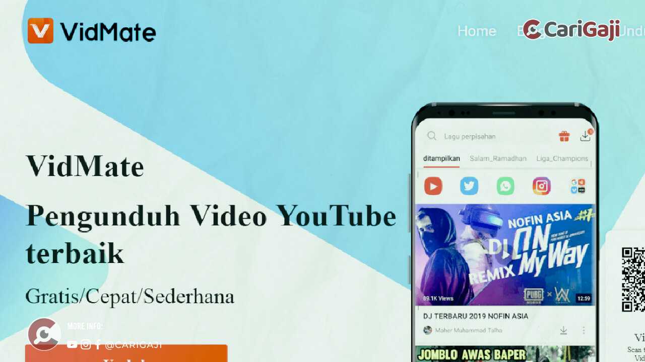 Download Video YouTube Hingga Film Favorit dengan VidMate