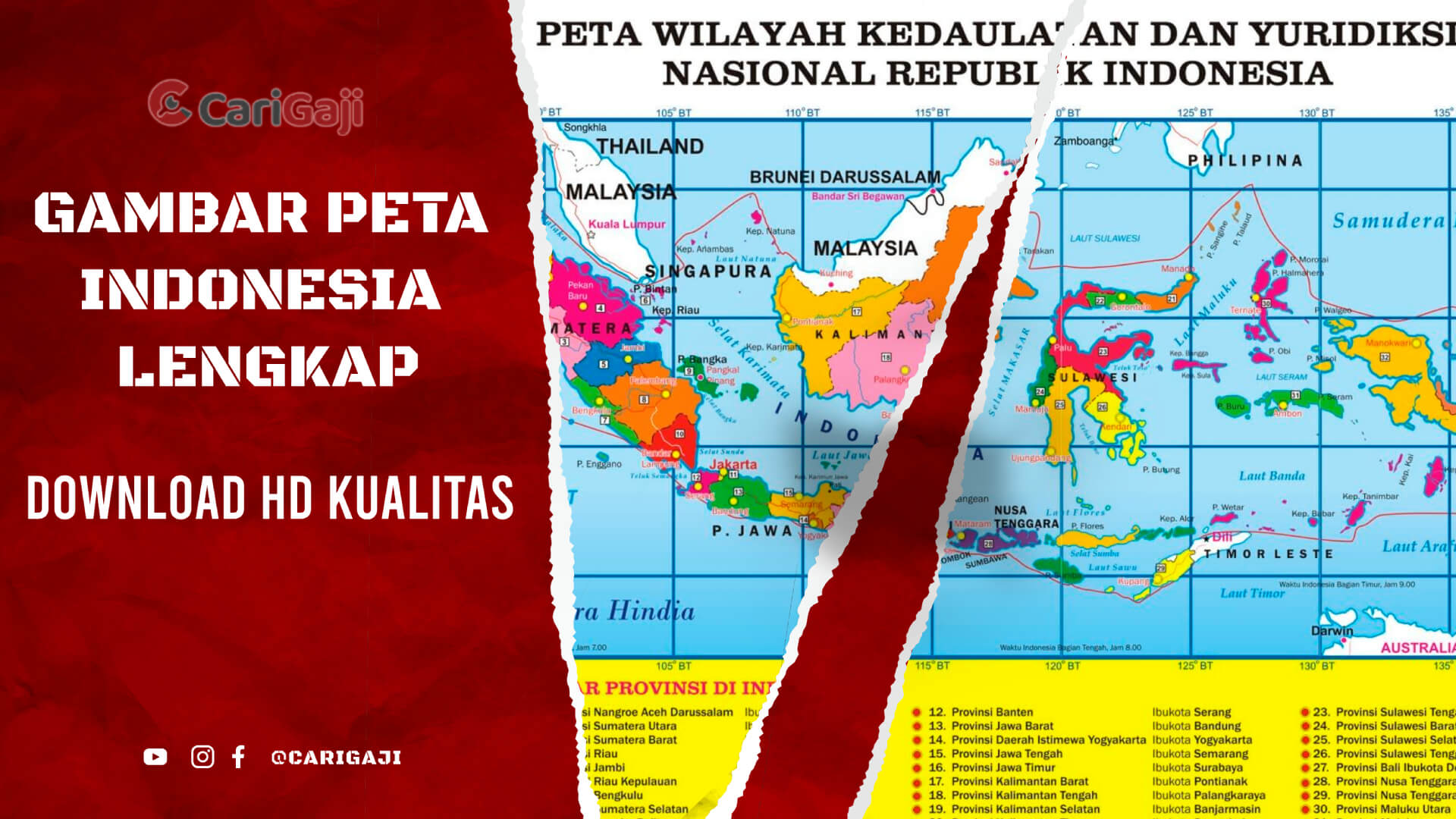 Gambar Peta Indonesia Lengkap
