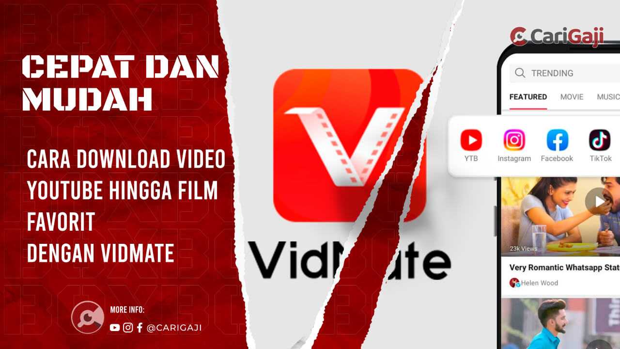 cara Download Video YouTube dengan vidmate
